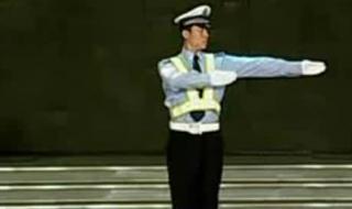 如何看交警手势 交通警察手势信号视频